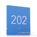 Ada braille rètol criat cartes de placa de metall